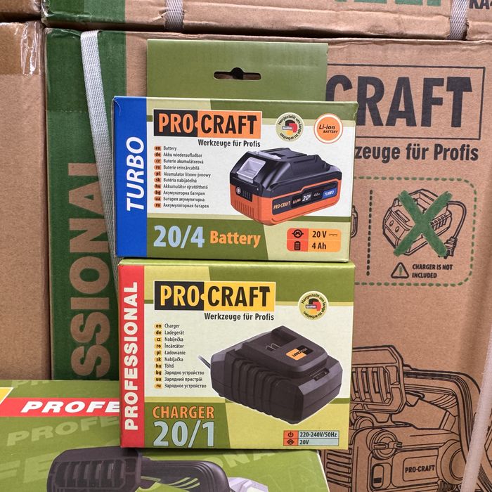 Акумуляторна ланцюгова пила Procraft PKA42Li (20В, 4А·г, 1 АКБ ЗП