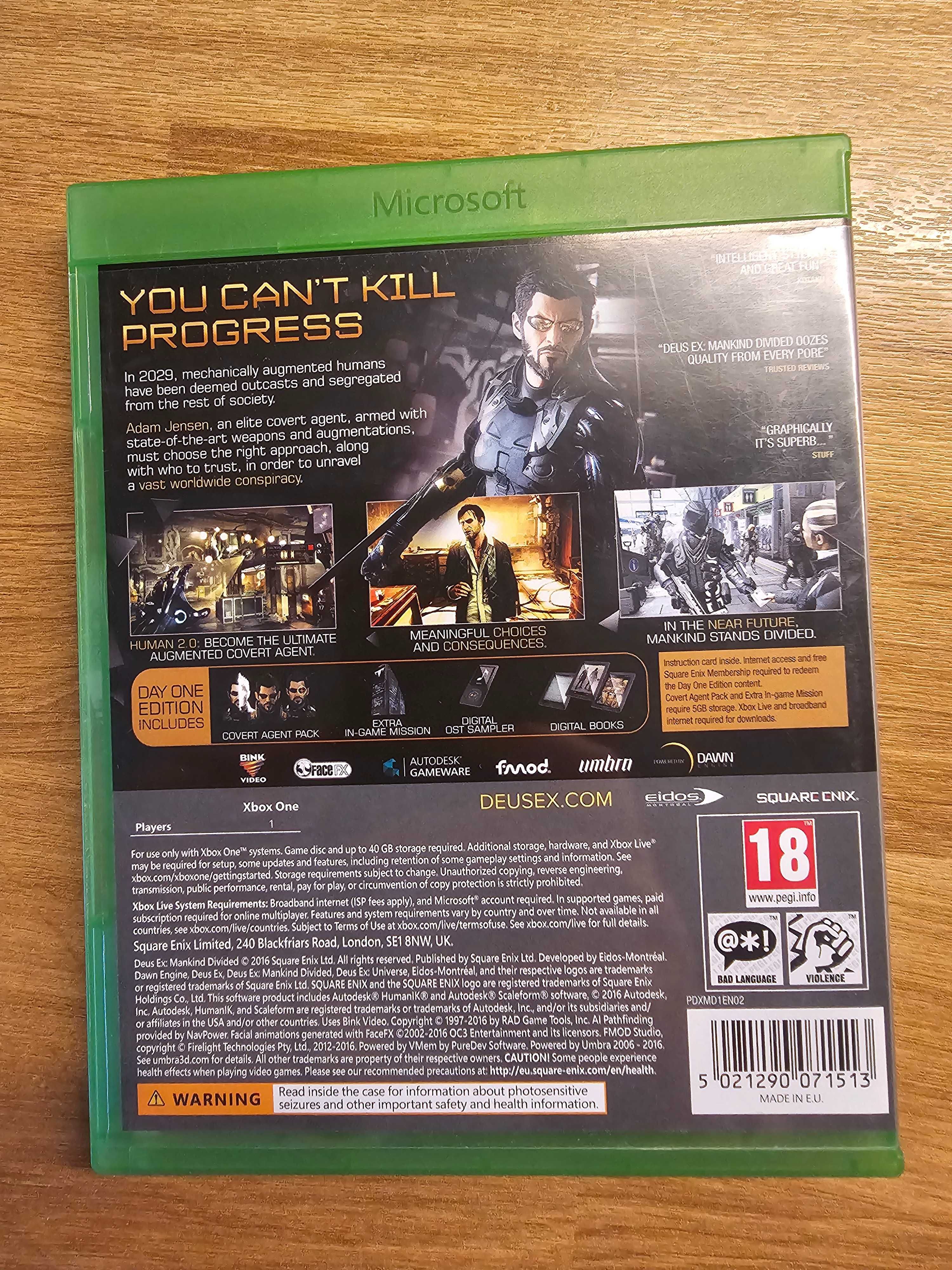 Gra Deus ex xbox one