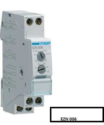 Przekaźnik czasowy 12-230VAC/12-48VDC 1P 8A Hager EZN006