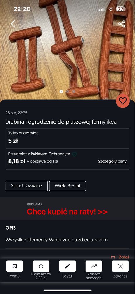 drabina i plot Pluszowe zabawki ikea