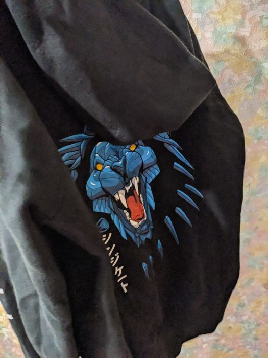 Чорна худі з принтом