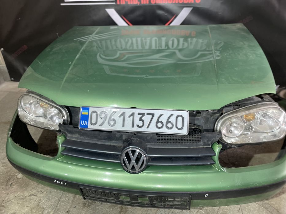 Передок фольтцваген  гольф 4 golf 4 wag wv бампер капот фари