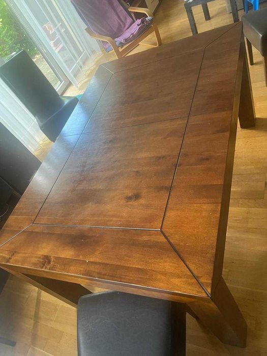 Stół jadalny rozsuwany z krzesłami 8 szt.