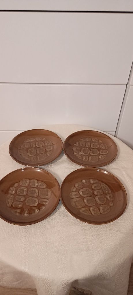 Talerz deserowy bakterie porcelit Pruszków prl