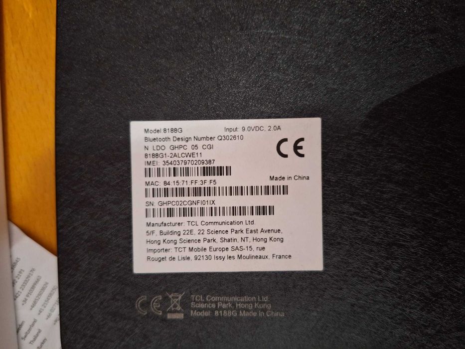 TCL Tab 8 LTE Gen 2 – Excelente Estado