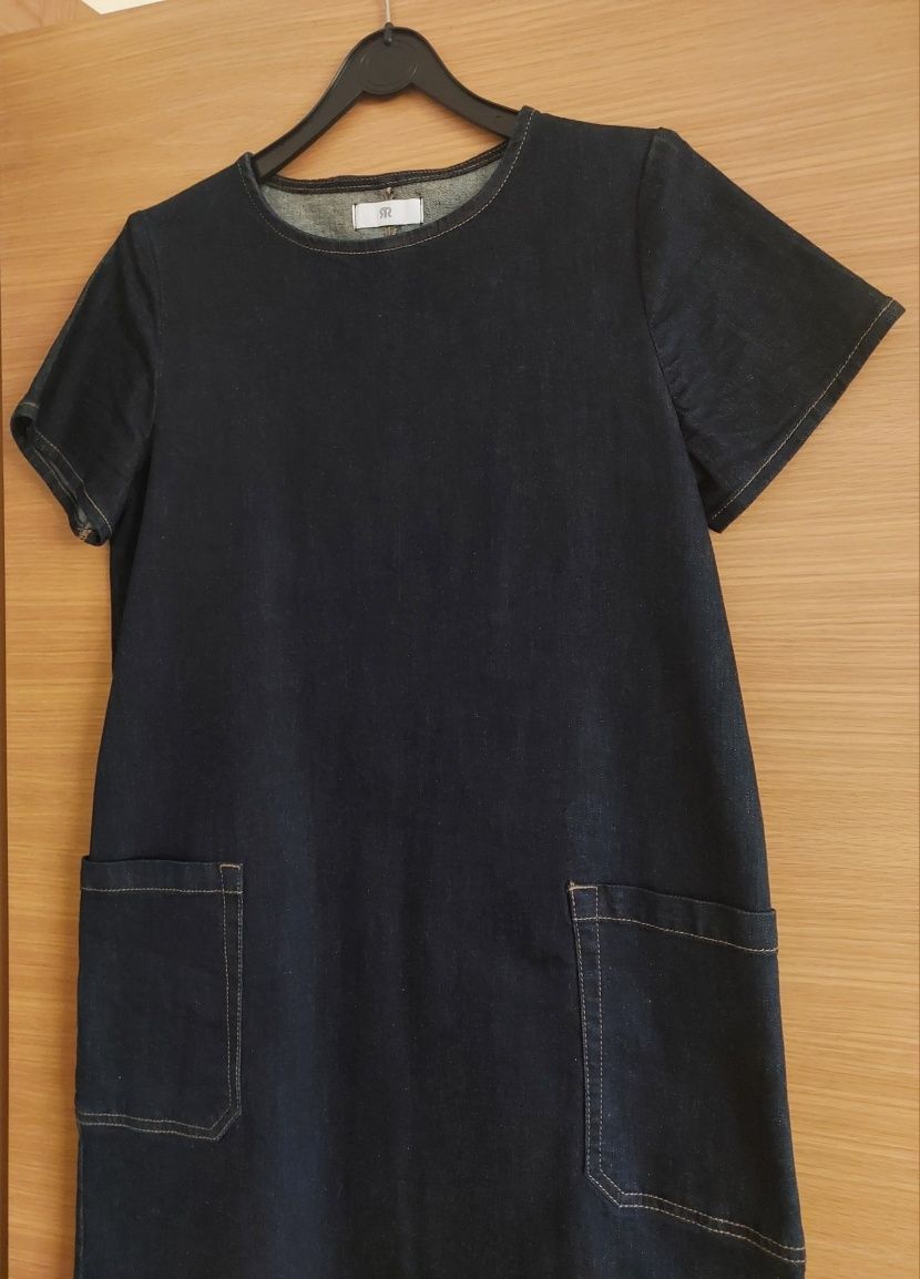 Vestido Ganga Azul Escuro, M-L