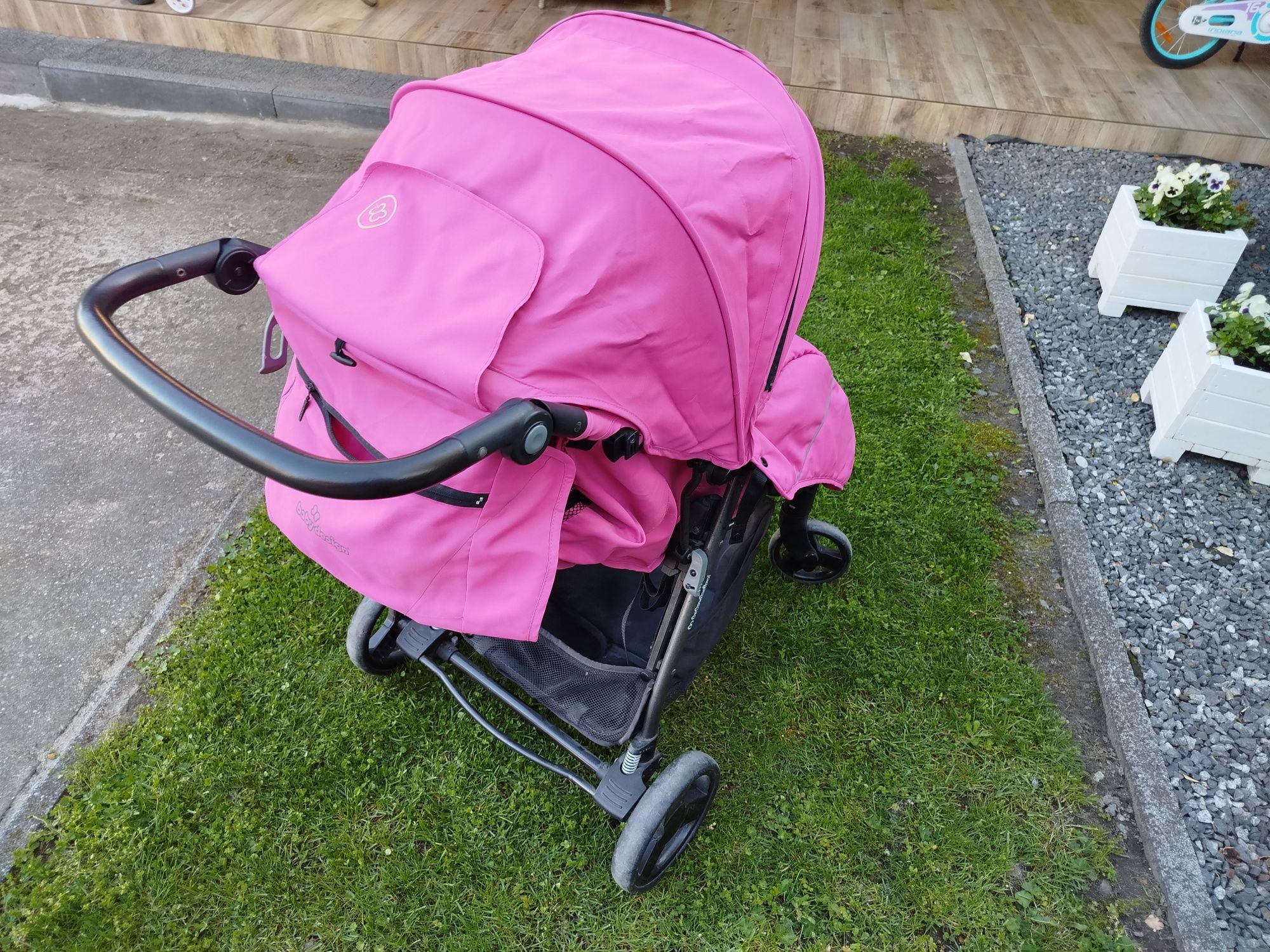 Wózek spacerówka Baby Design różowy dla dziewczynki