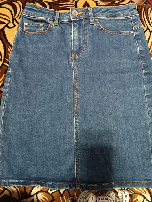 Джинсовая юбка, джинсова спідниця можна на підлітка, стрейч  42 -40, s