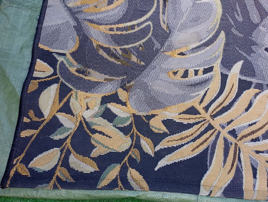 Dywan Borneo Liście czarno-złoty 120 x 170 cm zewnętrzny, wewnętrzny