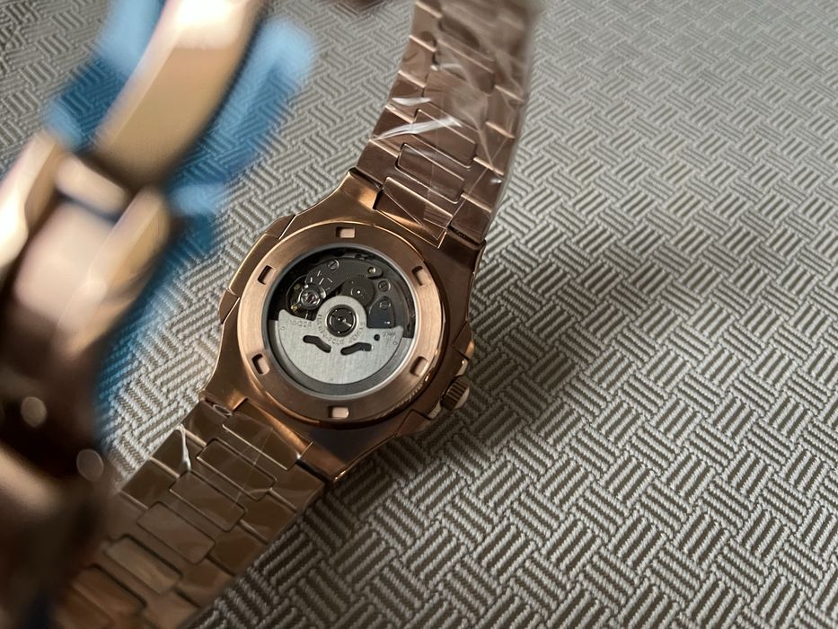 Zegarek automatyczny Seiko Mod Nautilus Rose Gold