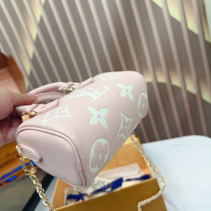 Сумка Louis Vuitton Nano Speedy рожевa