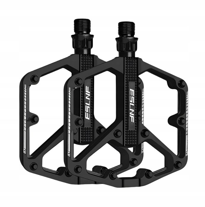 Pedały Rowerowe Platformowe Aluminiowe ESLNF Wypustki Łożyska DU