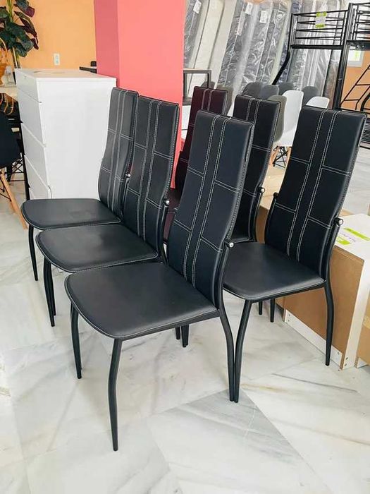 Pack de 6 cadeiras novas - envio grátis