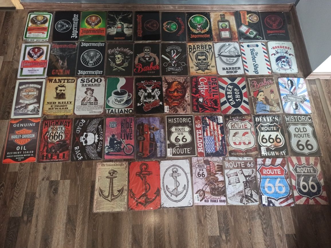 Nowy metalowy szyld IRL loft wycieczka garaż bar pub