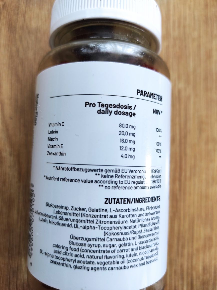 Natur Elan- Witaminy na oczy z luteiną i zeaksantyną.