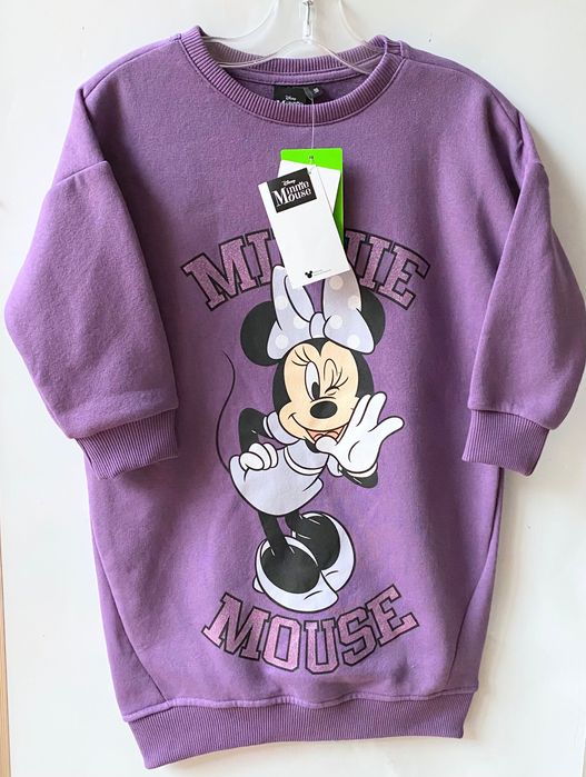 Minnie, Miki sukienka dresowa BROKAT NOWA rozmiar 98/104 bliźniaczki