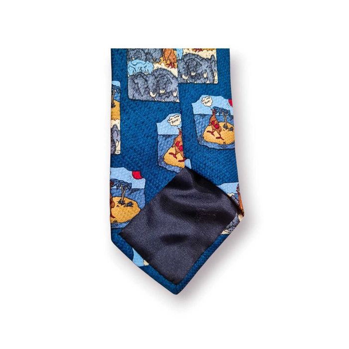 Gravata Enzo Mariani Kollektion – Estampado Humorístico Azul