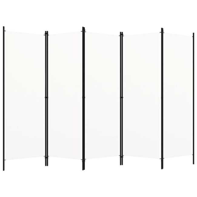 Divisória de Quarto VIDAXL 5 Painéis Bege 250x180