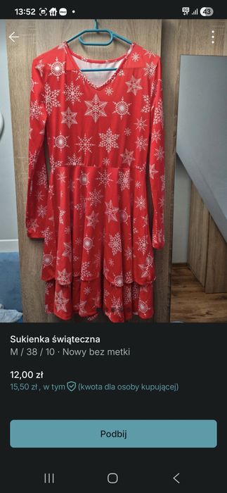 Sukienka świąteczna