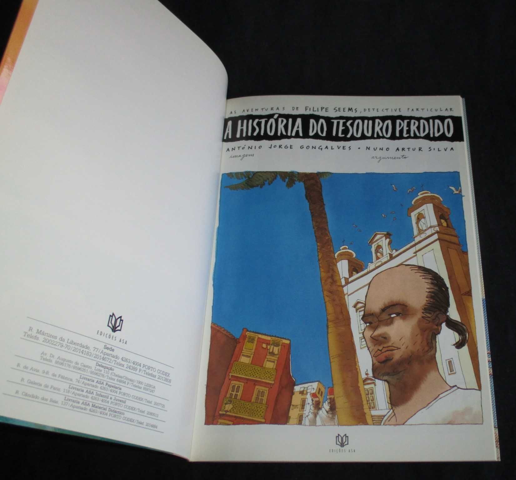 Livro BD A História do Tesouro Perdido António Jorge