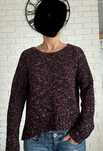 Kolorowy fioletowy asymetryczny sweter Outfitters Nation rozm. M