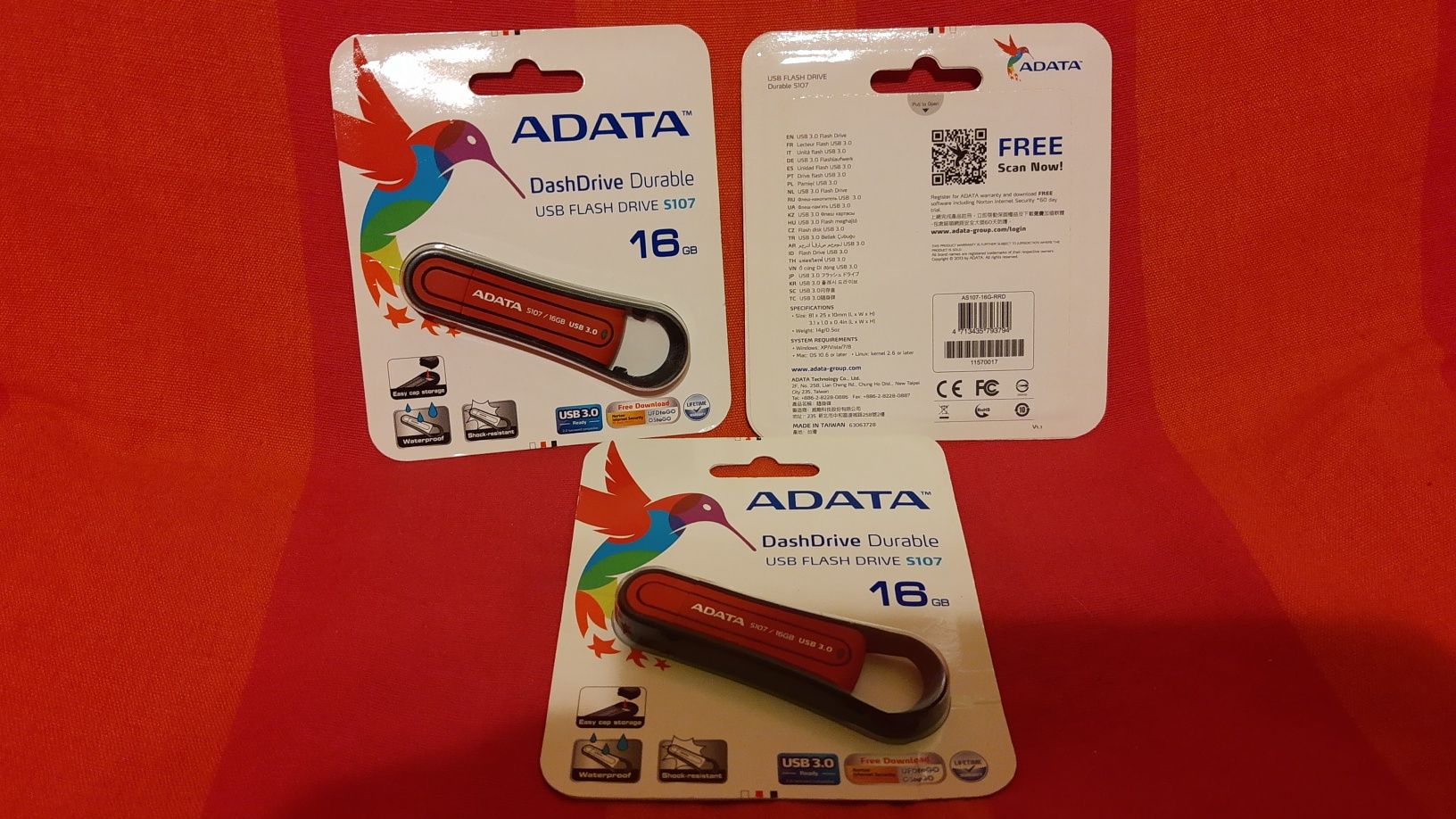 ADATA pendrive 16 GB DashDrive Durable USB FLASH DRIVE S107 NOWY