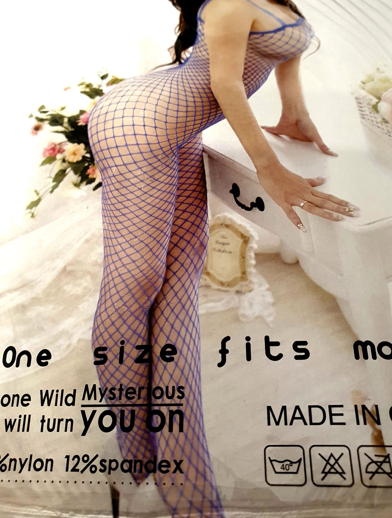 SEKSOWNA BIELIZNA EROTYCZNA sexy komplet bodystocking walentynki s m l