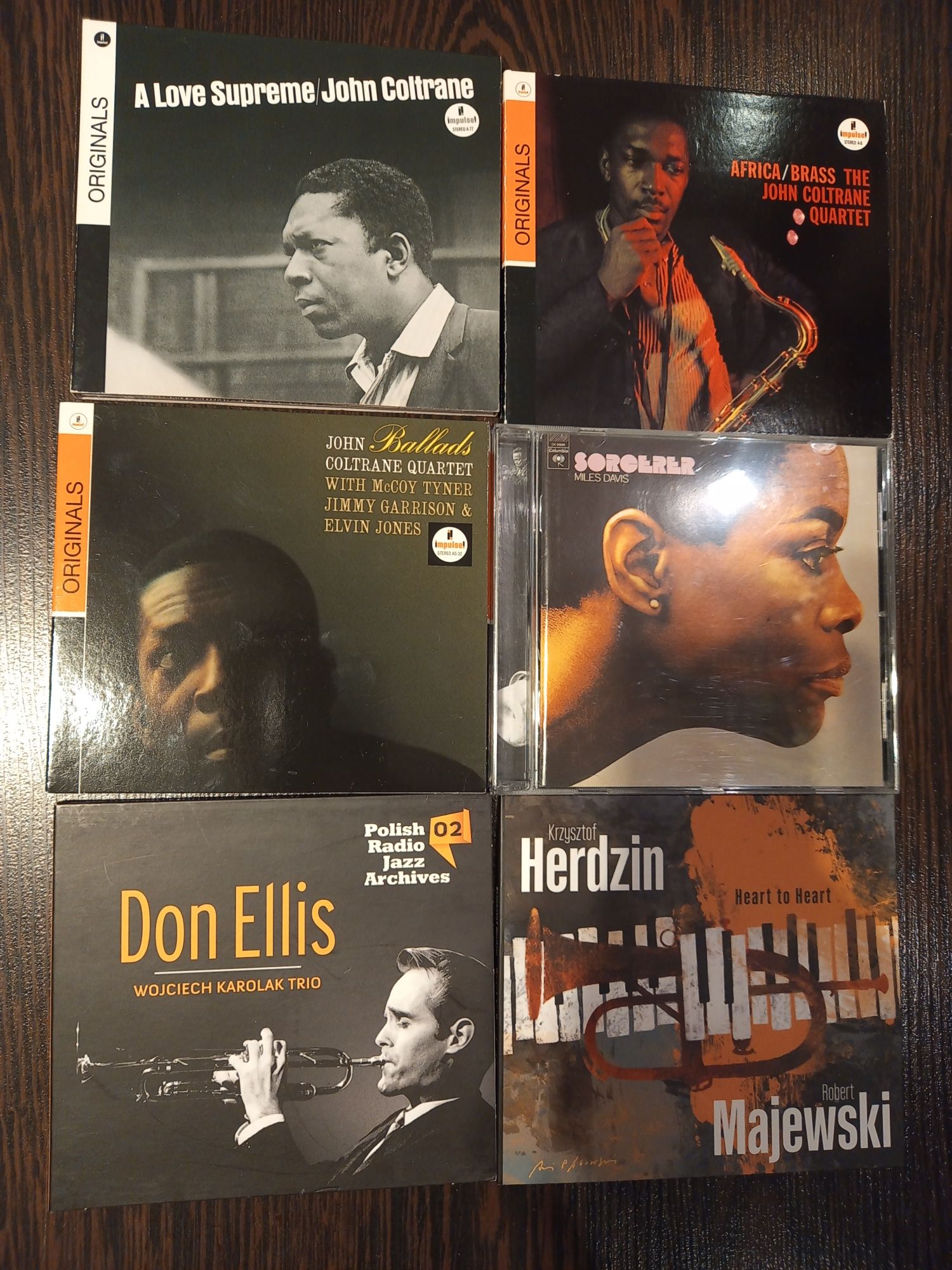 Płyty cd Coltrane, Davis, Herdzin, Karolak, Jazz