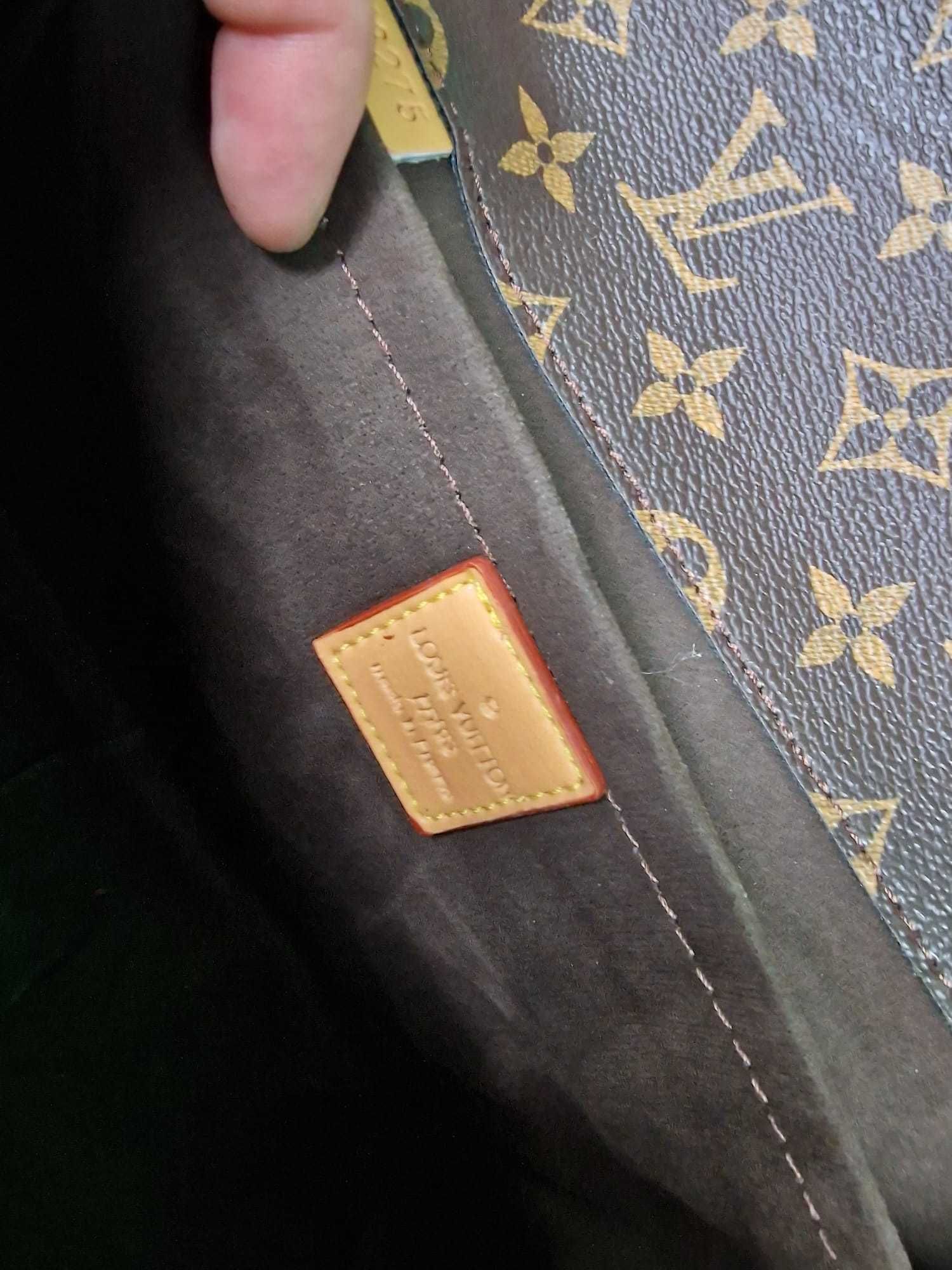 Torebka damska listonoszka kuferek LV Louis Vuitton brązowa monogram