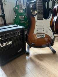 Zestaw Gitara Elektryczna Ibanez Superstrat + Wzmacniacz Laney LX12