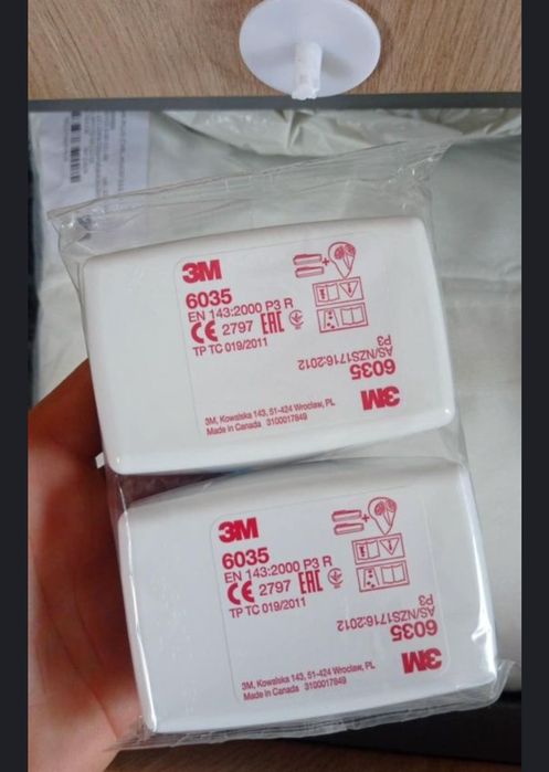 Filtry węglowe do maski 3M 6065