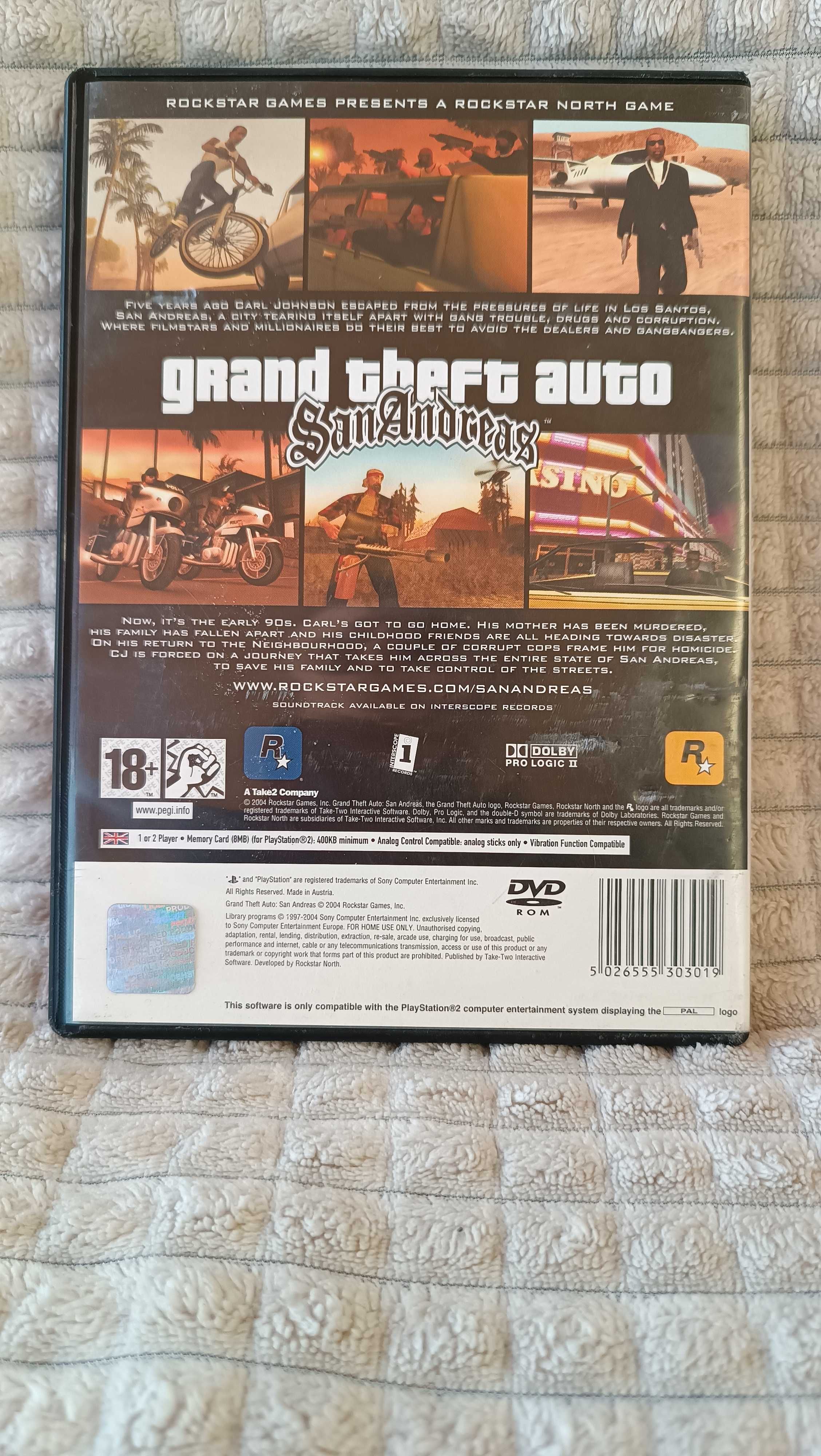 GTA San Andreas Playstation 2 PS2