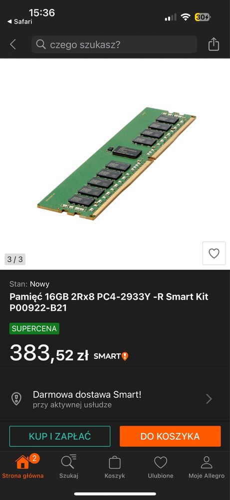 Pamięc 64 gb miesieczne nowe nie uzywane ddr4 3200