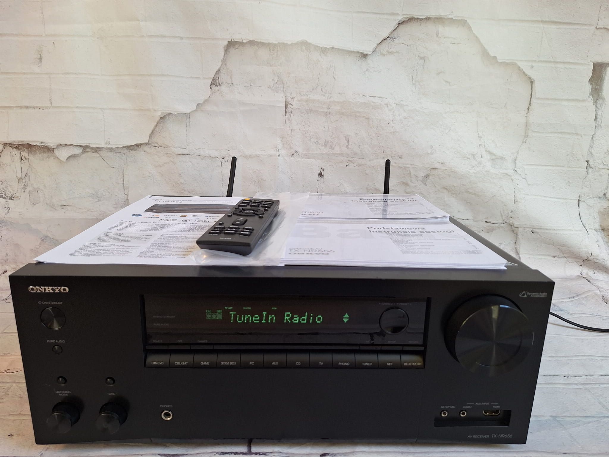 Mocny  Onkyo TX-NR656  Wi-Fi  Bluetooth 4K60p Atmos Spotify Net Radio