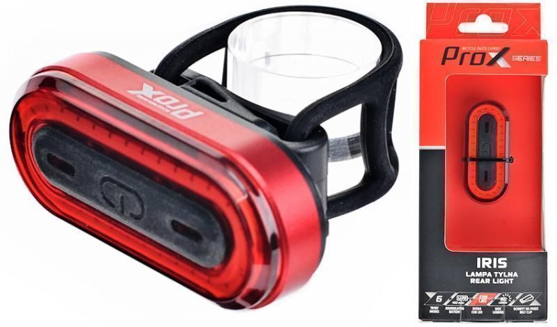 Tylna Lampka Prox Iris 50Lm Akumulator Usb Cob Led