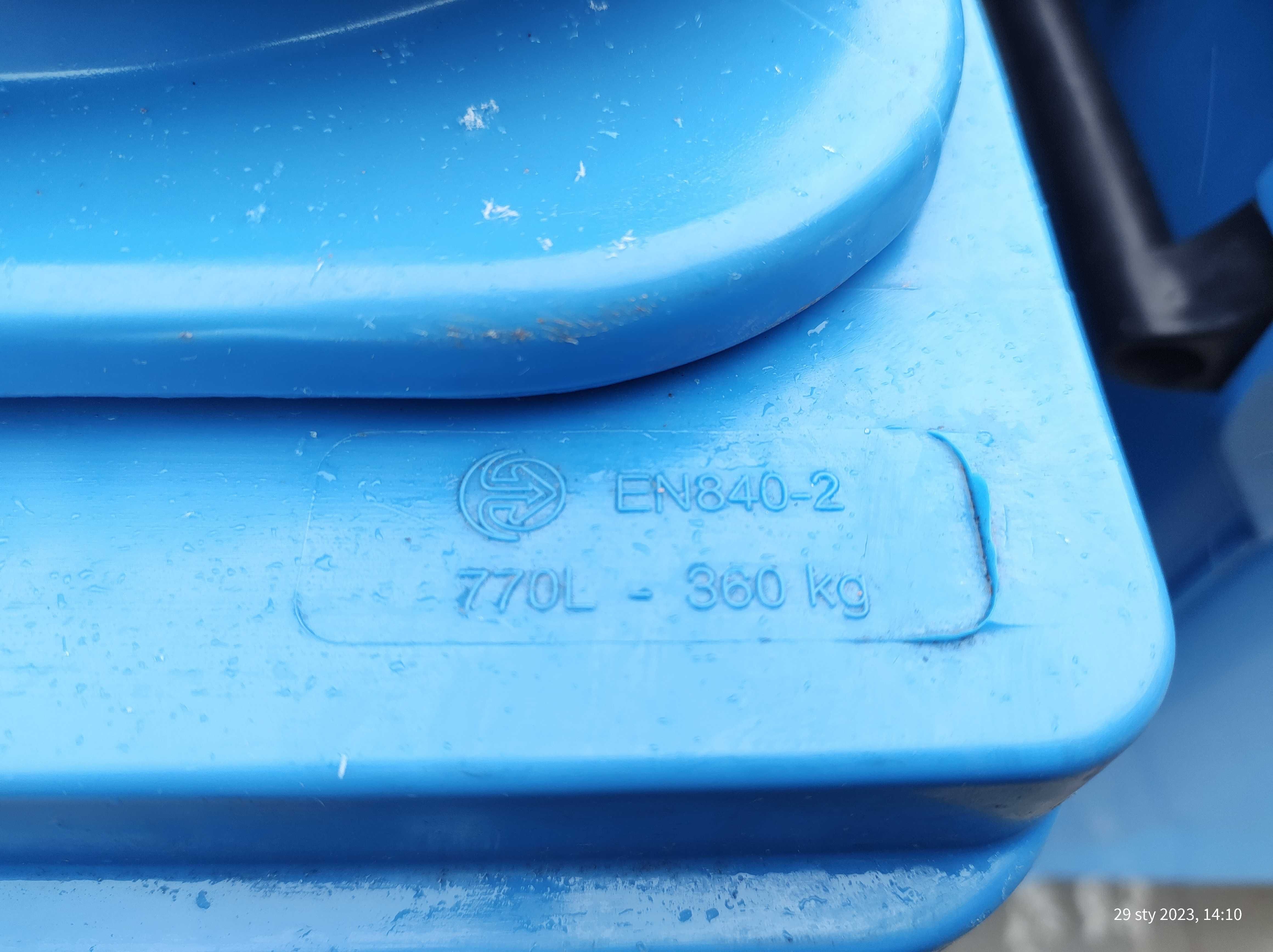 PROMOCJA! Nowy Pojemnik kosz kontener na odpady śmieci 770 L 0,77 m3
