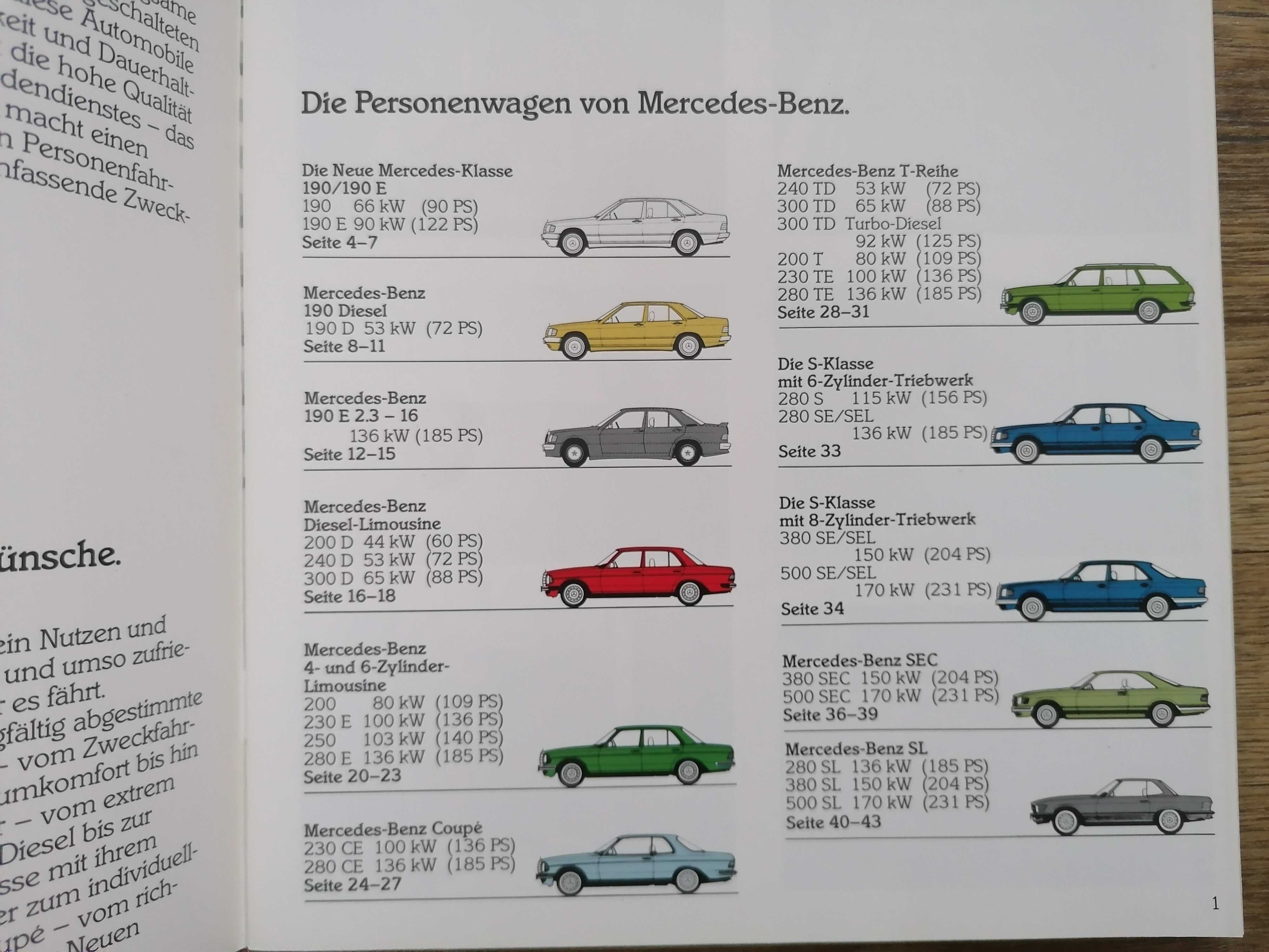 Prospekt Mercedes program