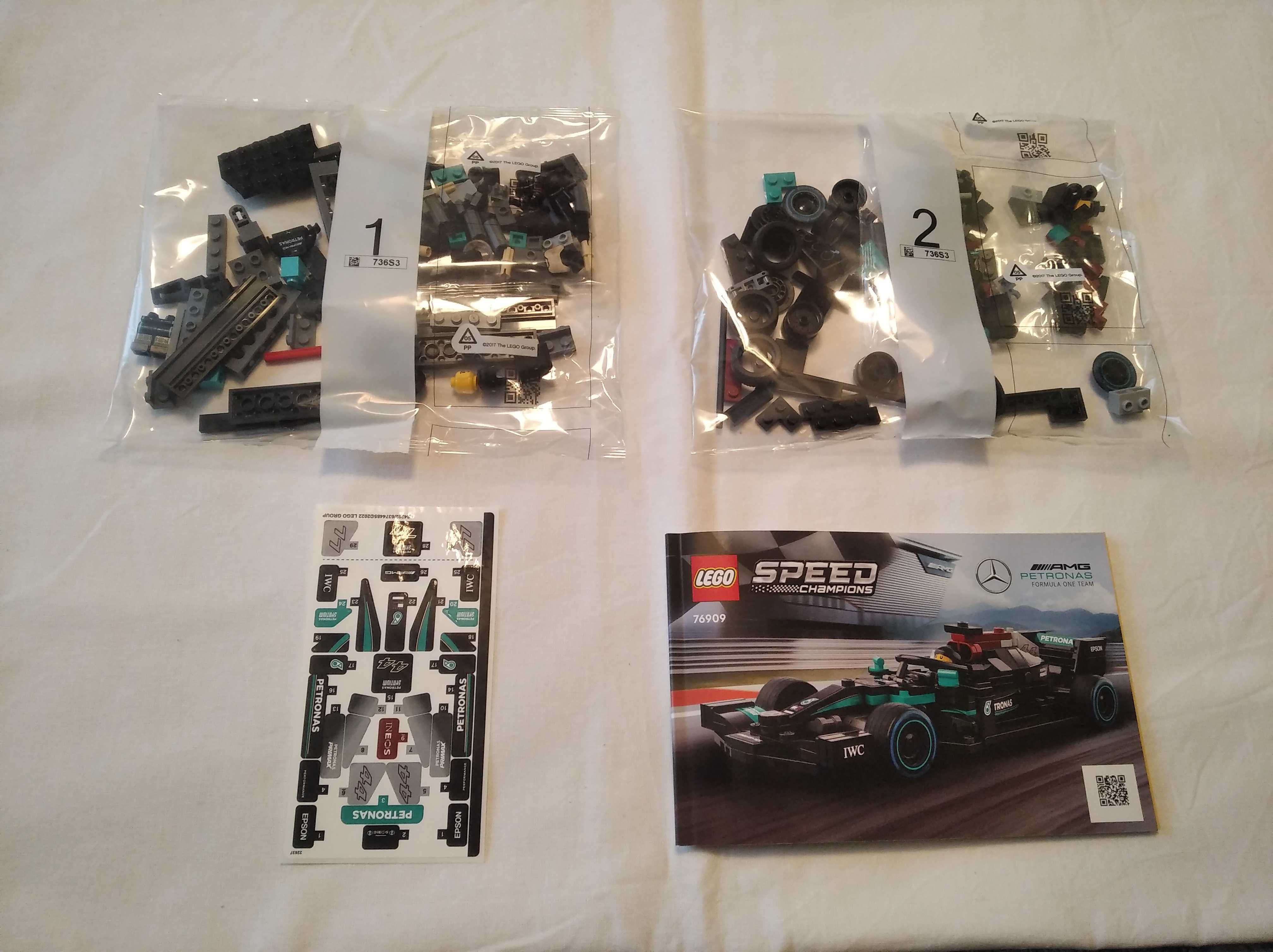 LEGO 76909 sam Mercedes AMG F1 W12E PERFORMANCE opis speed champions