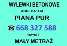 Wylewki maszynowe PIANA PUR agregatem mixokret betonowe Radom