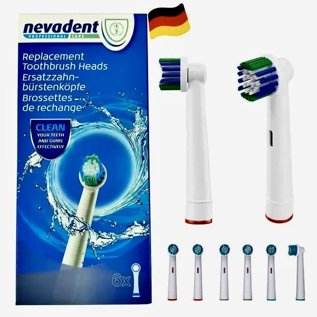 Нова звукова Електрична зубна щітка Nevadent NBZ 3 B2 на батарейках