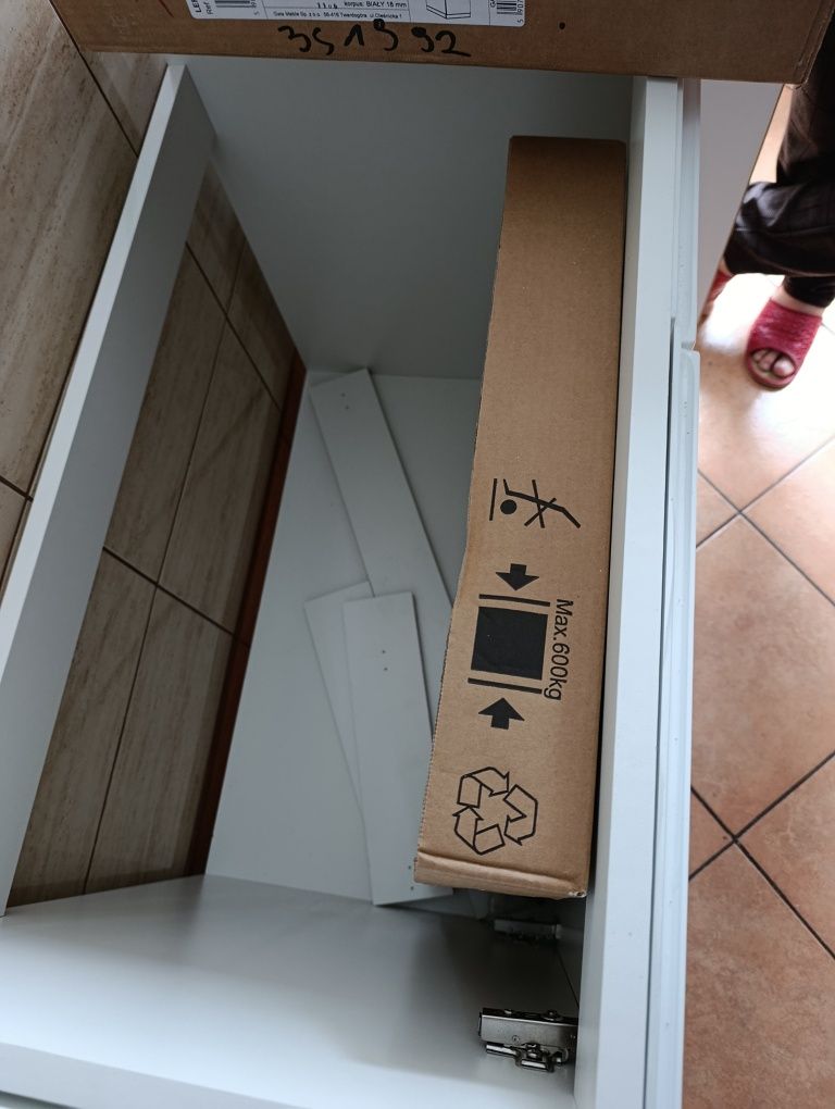 Szafka kuchenna stojąca dolna pod zlewozmywak 80cm biała