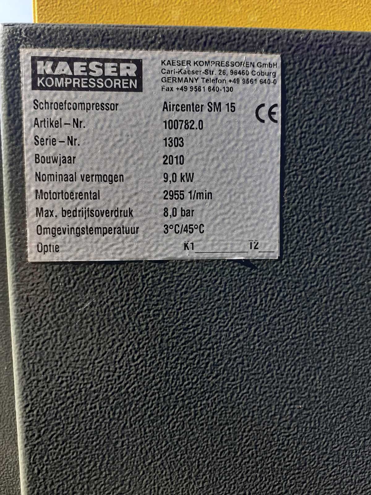 Spężarka śrubowa,kompresor Kaeser AIRCENTER SM15,9 KW,S013591