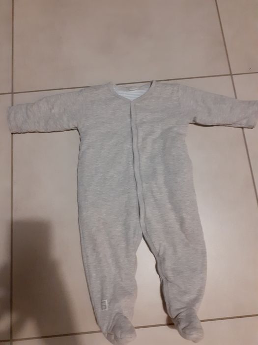 Kombinezon bawełniany piżama na zimę 6-9 mcy
