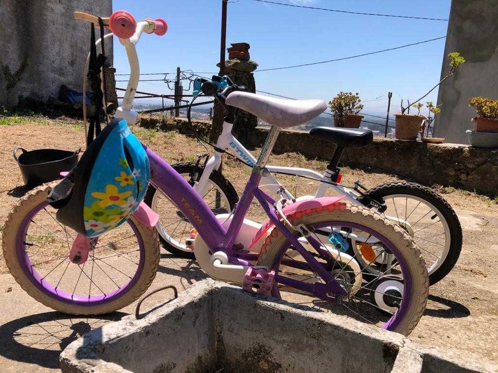 2 Bicicletas para crianças +2 anos.