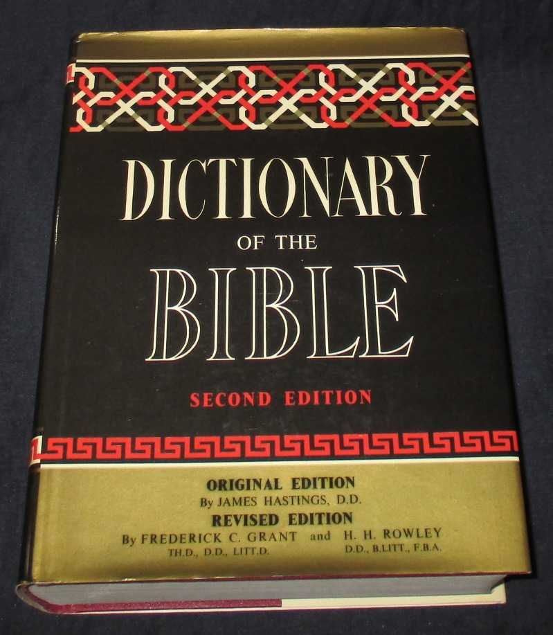 Livro Dictionary of the Bible James Hastings