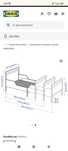 Cama extensível IKEA para menina