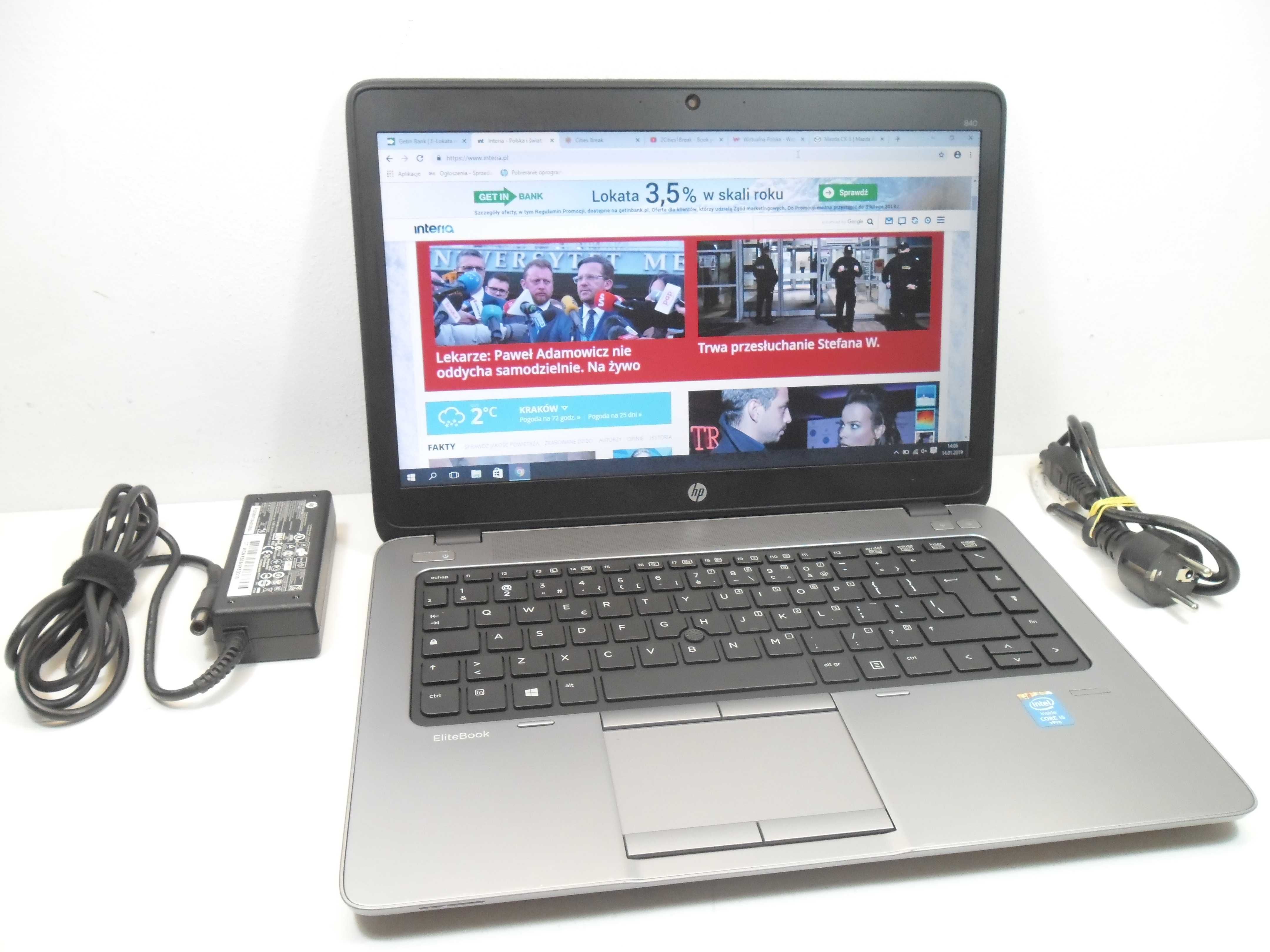 HP Elitebook 840 G3 i5/SSD/16GBFHD biznesowy POLECAMY ! Gw. 1 rok.