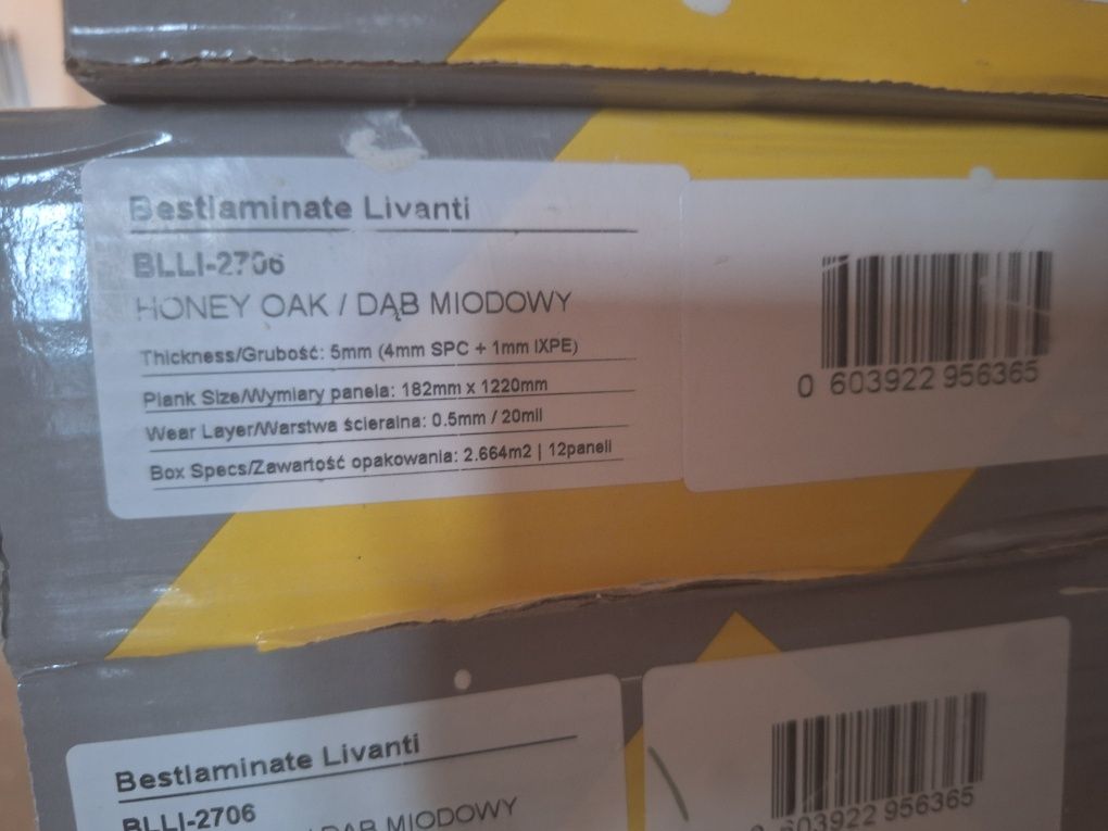 Panele winylowe z podkładem. Dąb Miodowy BESTLAMINATE
