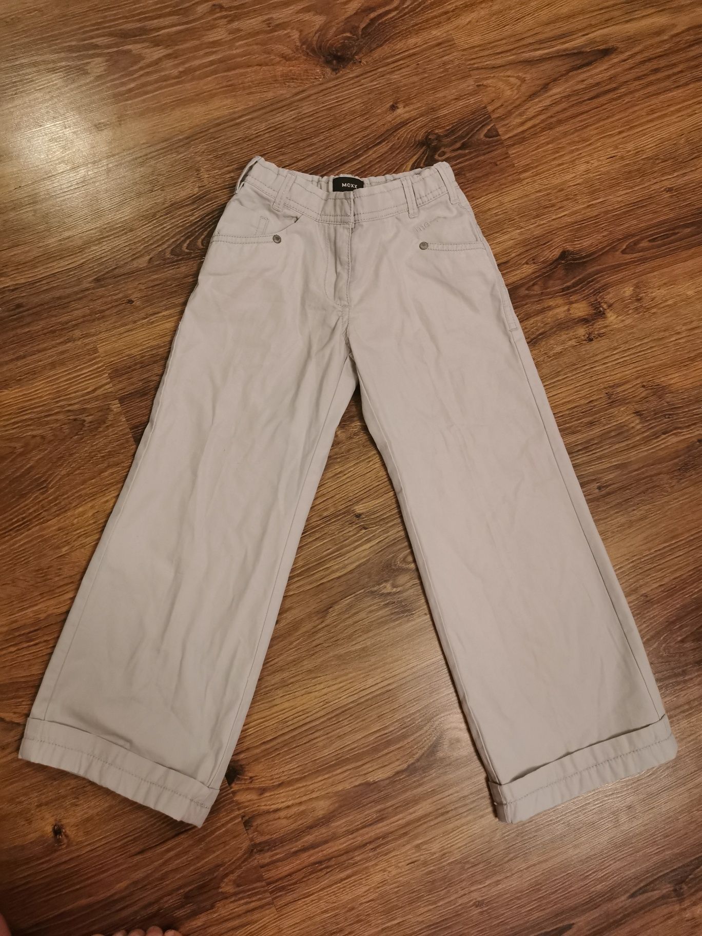Nowe szare dziewczęce spodnie Mexx rozmiar 116
