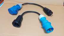 Cabo adaptador de tomada para parques campismo, autocaravanas, etc